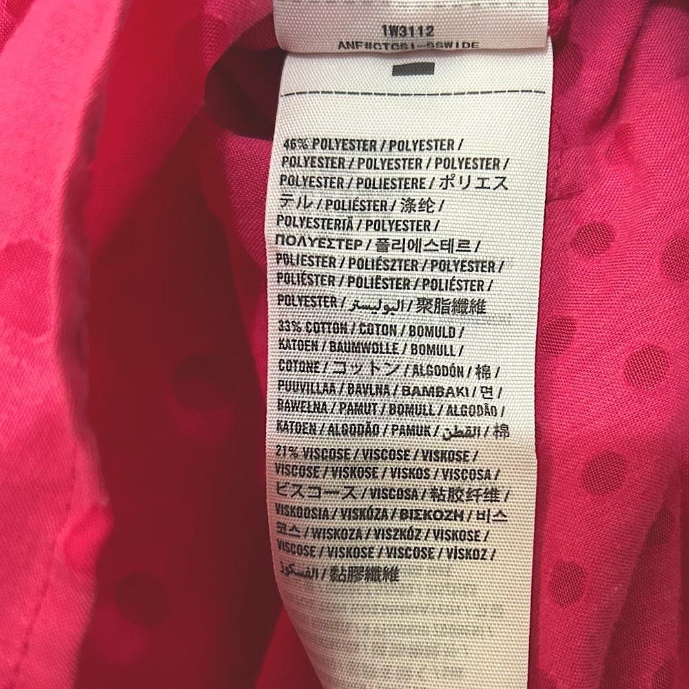 Y2K Abercrombie & Fitch Pink Sleeveless Button Down Shirt size S - Picture 6 of 6